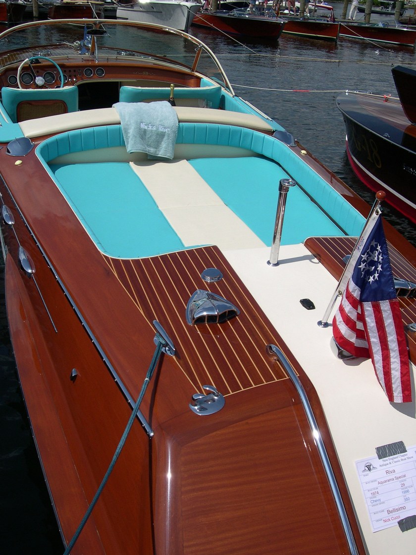 A stand out with the blue padding