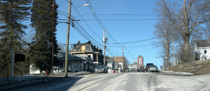 burned building in Antrim, NH