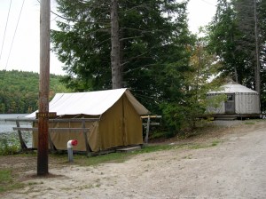 tent city at the girl scout camp