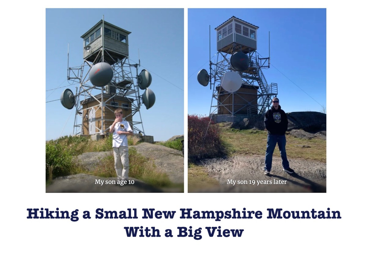 Hiking Pitcher Mountain in New Hampshire