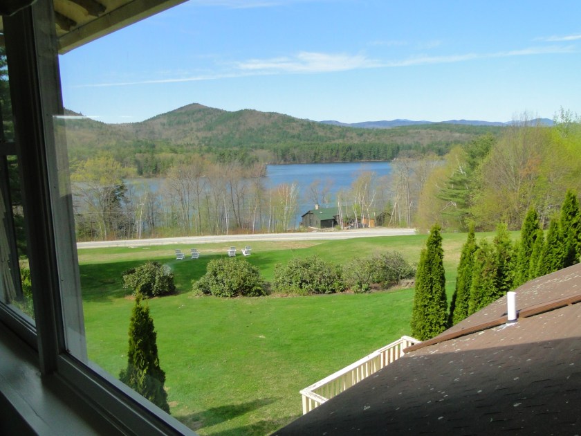 View of Squam Lake from my room