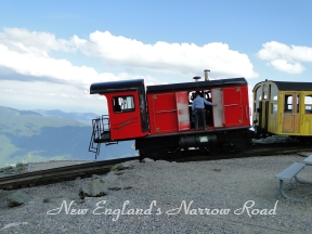 cog railway at the top Cog Railway train mountaintop