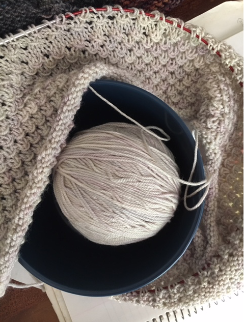 Terrace wrap shawl in african gray