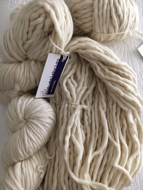 Malabrigo rasta yarn in natural color