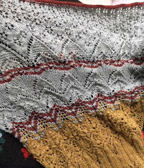 Mystery shawl knit-along in lace