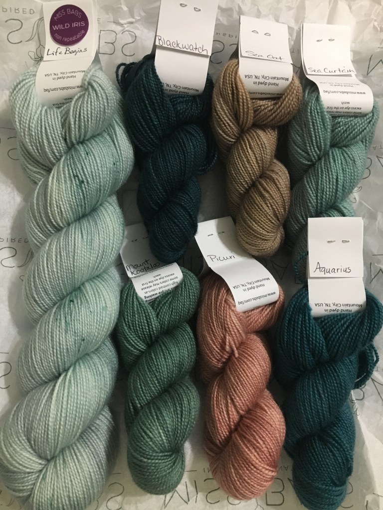 shades of green yarn