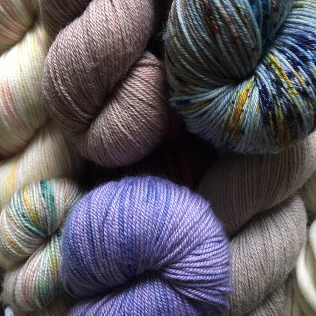 Skeins of yarn