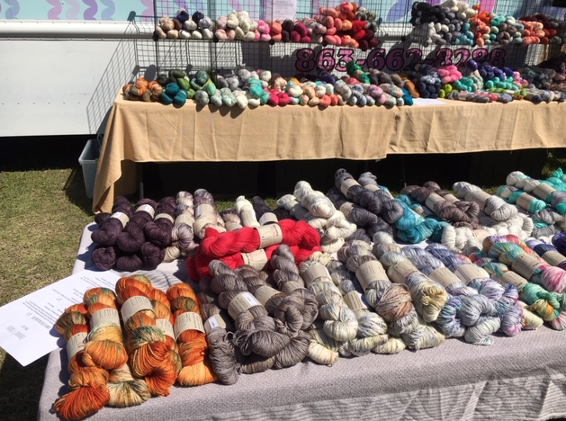 tables of yarn for sale