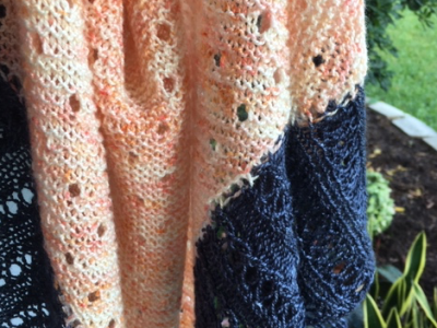 Finished Knitting Photography of My Dewdrops&nbsp;Shawl