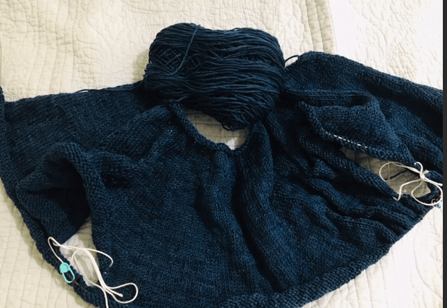 Fine Sand sweater knitting