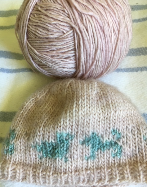 Faded yarn color