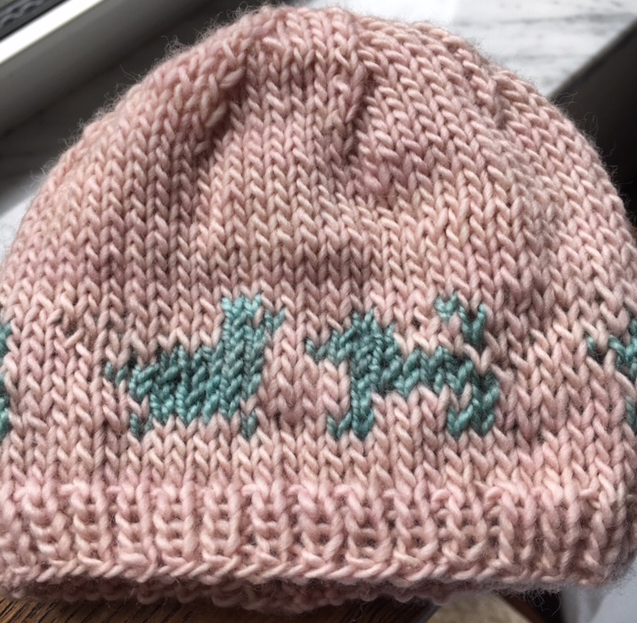 Finished little babyhat