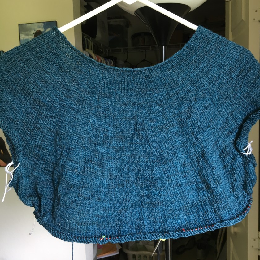 Fine Sand sweater knitting