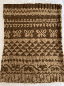 stranded colorwork cowl