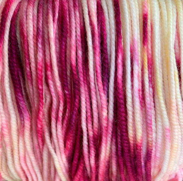 bright pink of Tea Party yarn