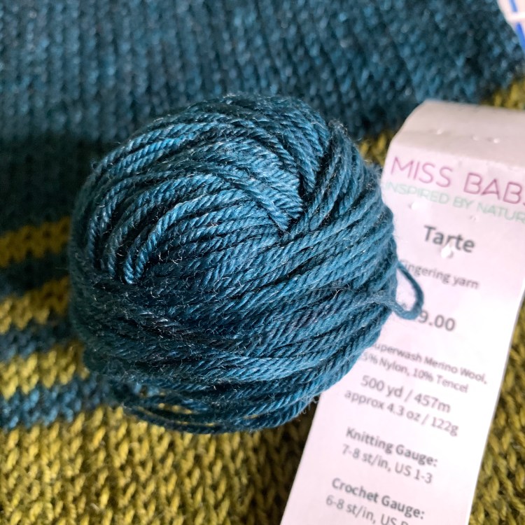 ball of blue yarn