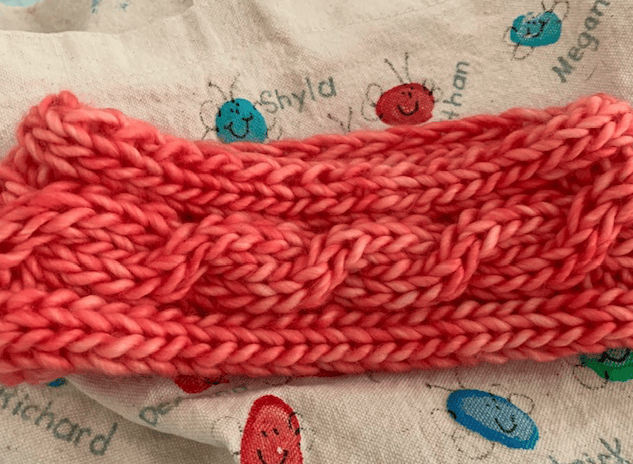 Winter Morning Cable Headband