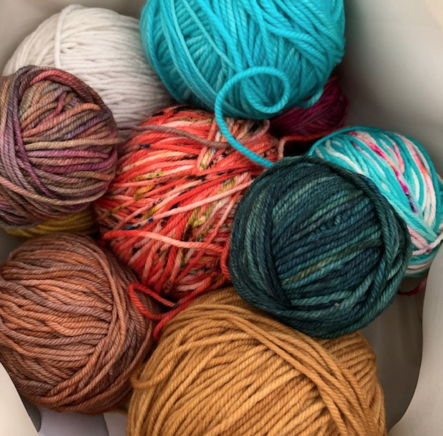 colorful balls of yarn