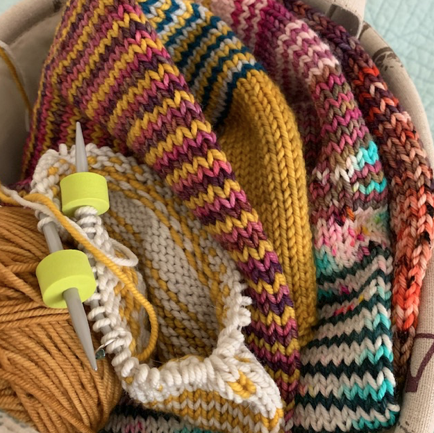 Tube scarf stash buster