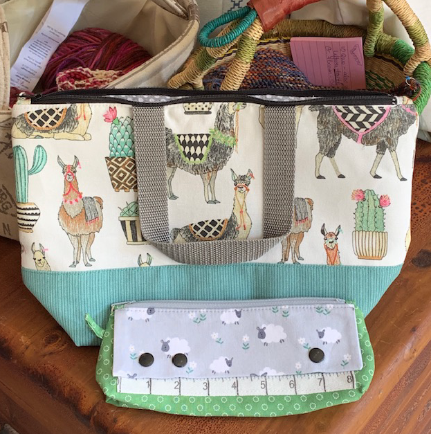 Alpaca knitting bag