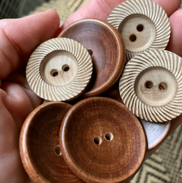 wooden buttons