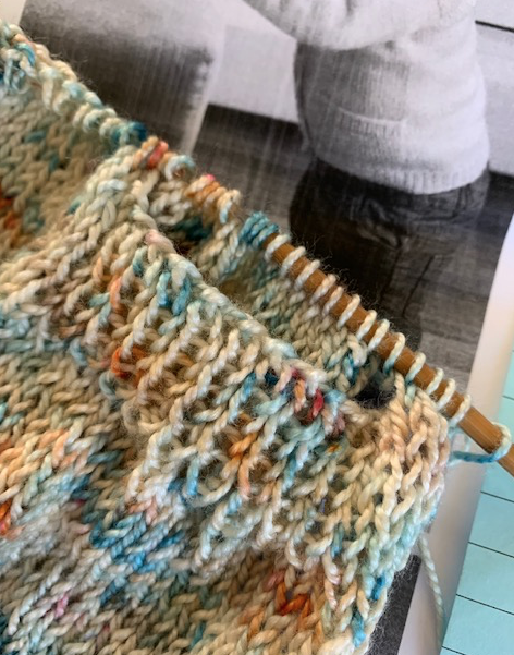 Playdate sweater pocket knitting