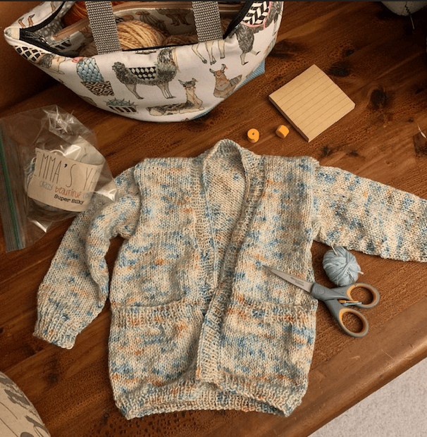 Baby sweater, Playdate cardigan