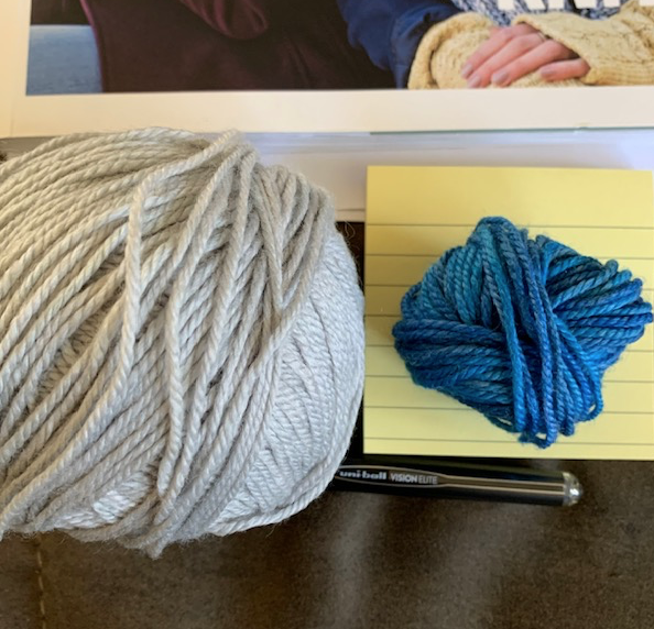 yarn left over from knitting the Polliwog Popover