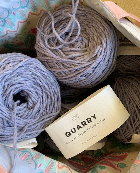Brooklyn Tweed Quarry yarn in color Geode