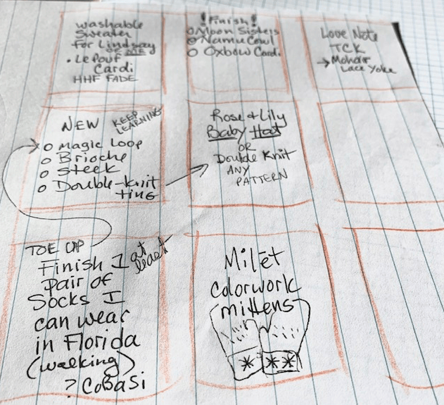 make nine knitting challenge
