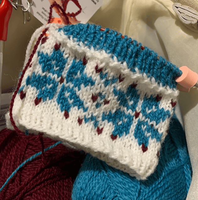 Knitting Milet mittens - cast on day