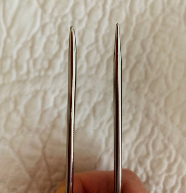 Flexi flip needle tips are blunt or pointed