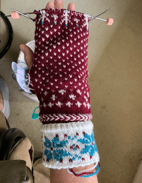 knitting colorwork mitten pattern