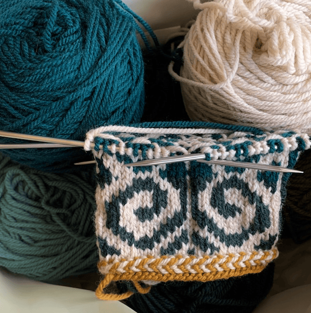 Fiddlehead mittens