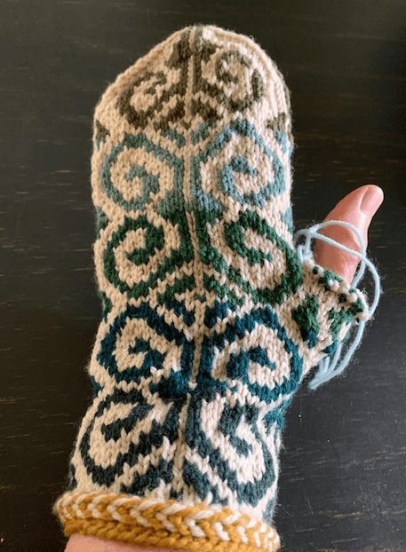 fiddlehead mitten