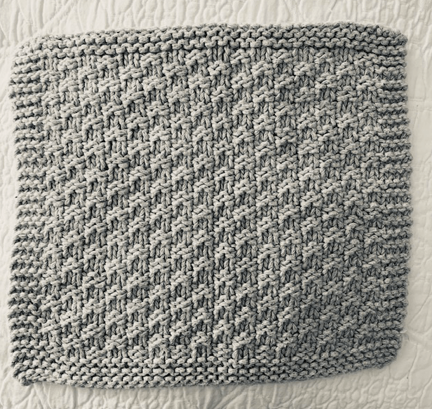 Simple knitting facecloth