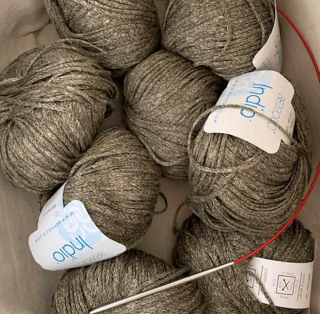Eight skeins of Berroco Indio Linen yarn