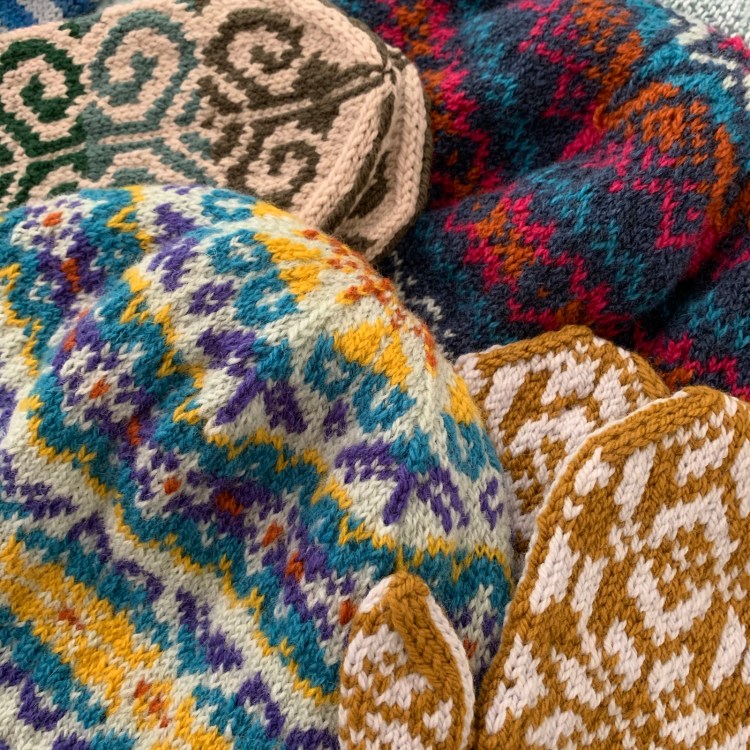 Fair Isle stranded colorwork knitting