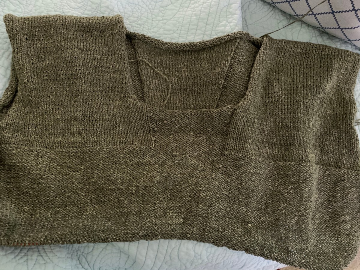 Over the Top Tee, Knitting For Hot&nbsp;Weather