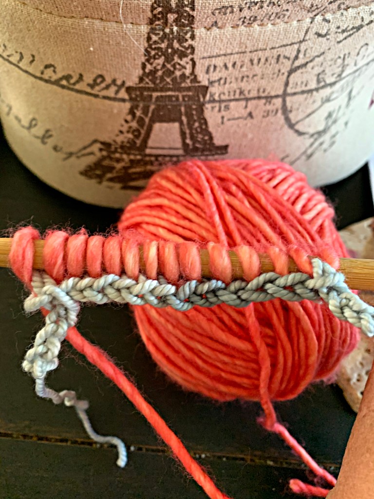 Provisional cast on with crochet hook