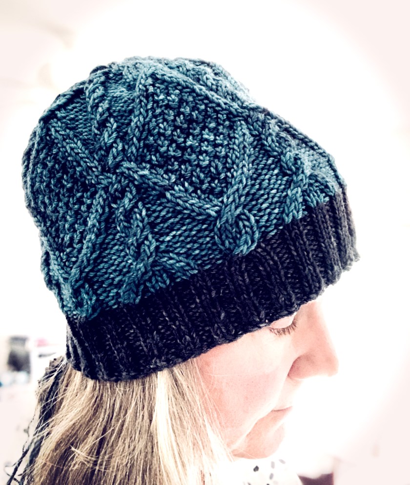 Skiff cable hat pattern