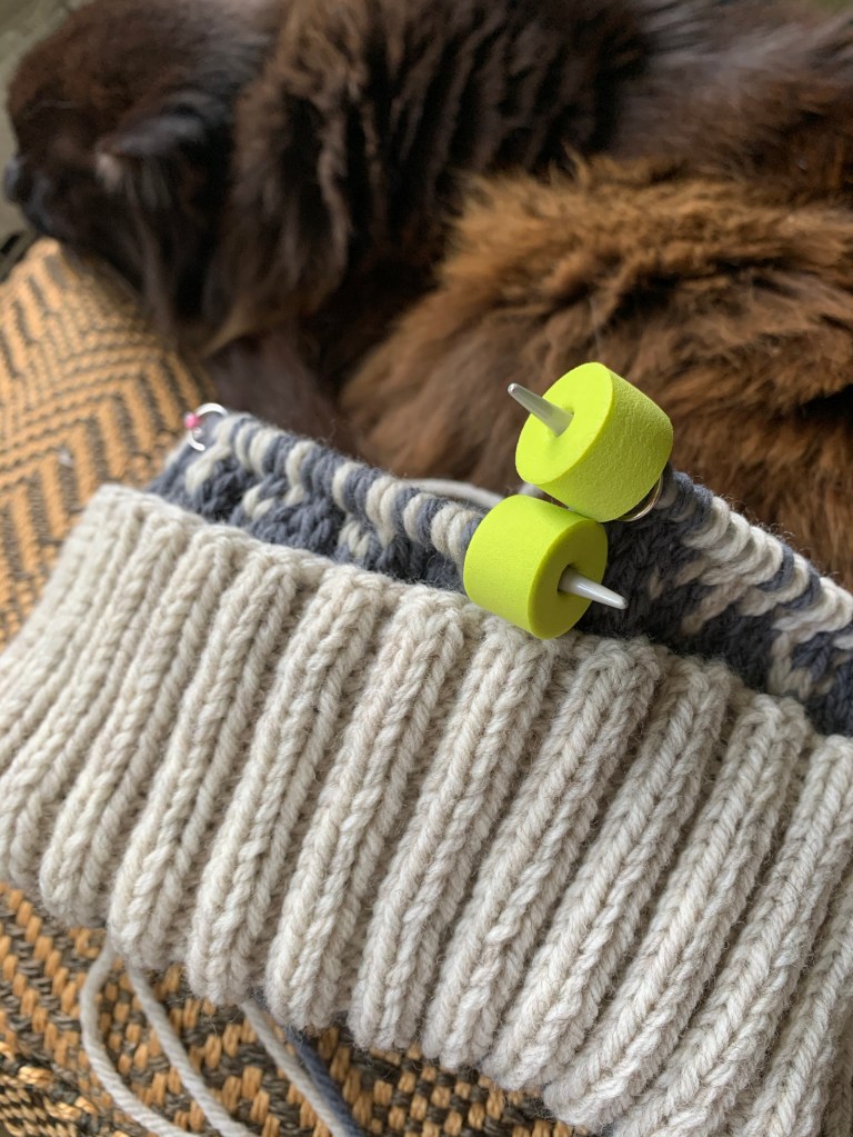 Rolled brim hat stitch stoppers