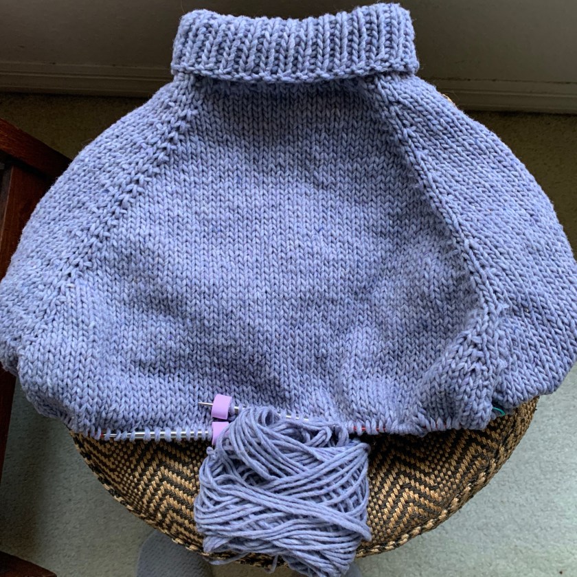 Turtle Dove sweater knitting