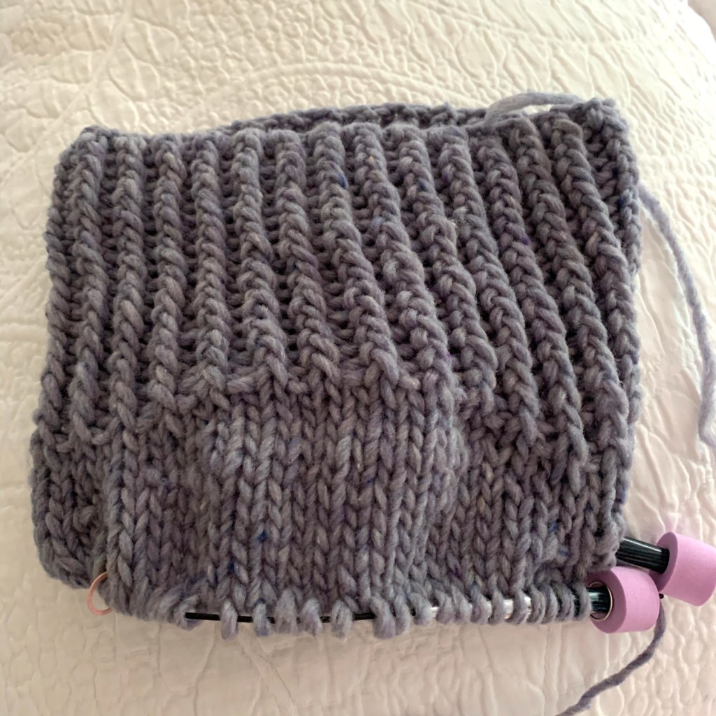 Neck and short rows done