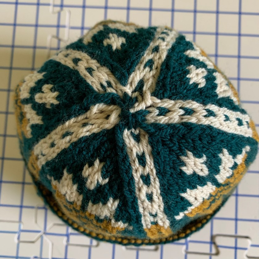Triple-patterned watchcap crown