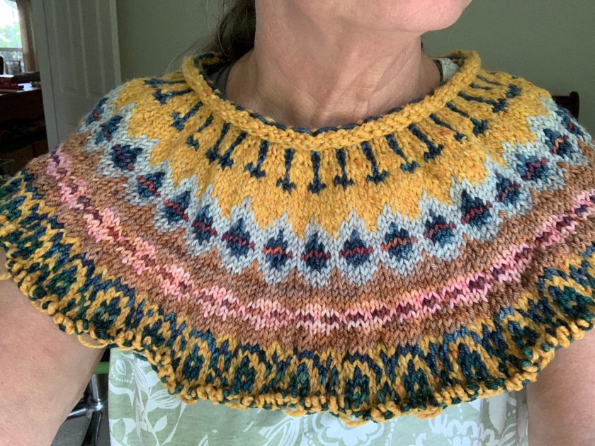 First colorwork was ripped back