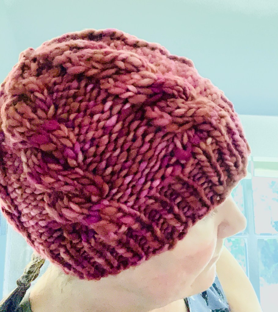 Northward cable hat hand-knit