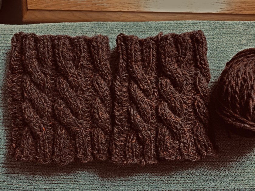 boot cuffs in Highland Teak
