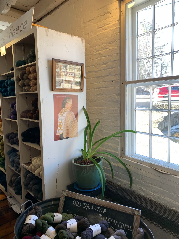 Cozy nook inside Harrisville Designs