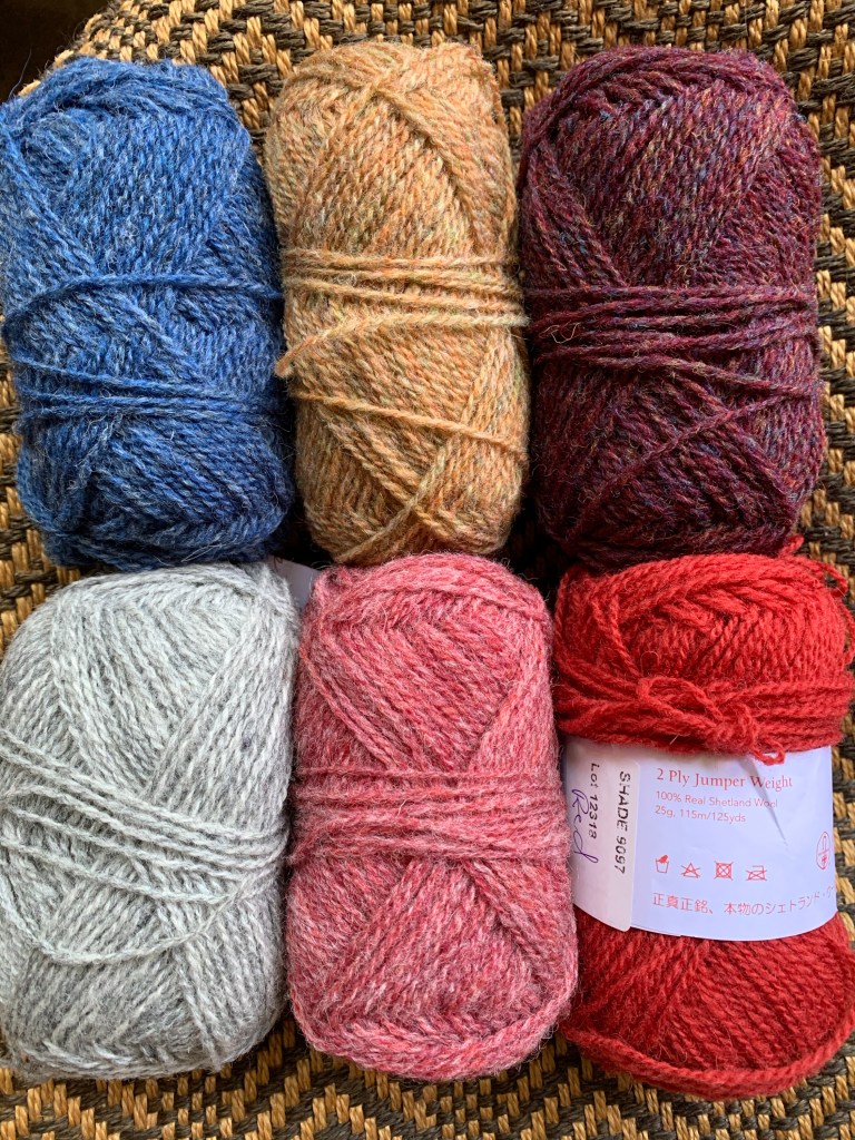 Jamieson & Smith 2-ply jumper weight skeins